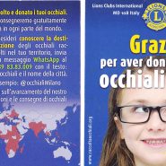Grazie per aver donato i tuoi occhiali usati